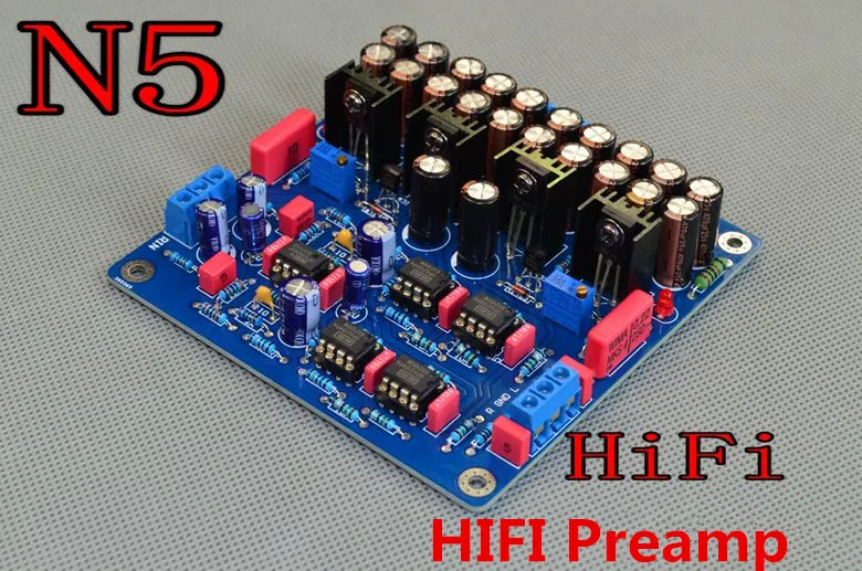 N5 OPA2604 / NE5532 fever preamp amplifier board class A power HIFI Preamp board finished board