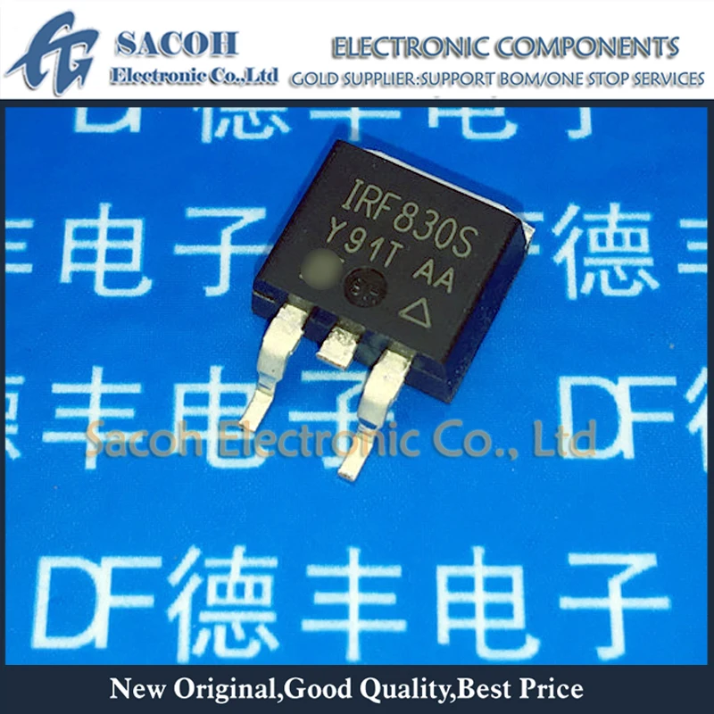 Refurbished Original 10Pcs/Lot IRF830STRLPBF IRF830S OR IRF830AS IRF830 TO-263 4.5A 500V Power MOSFET