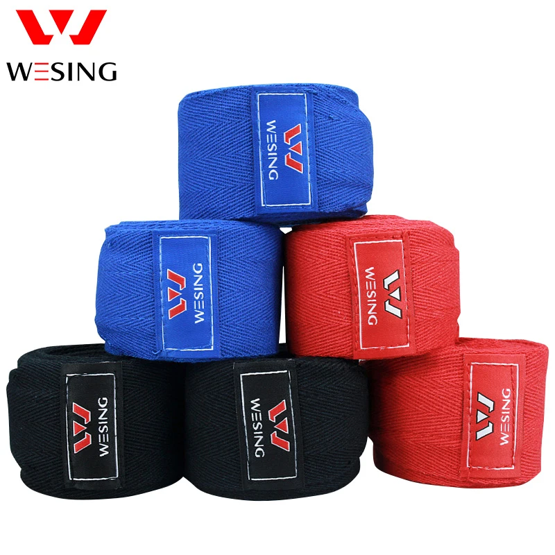 Wesing handwraps 100% cotton hand bandage boxing mma taekwondo sanda training sports strap fitness protector epuipment 3m 4m 5m