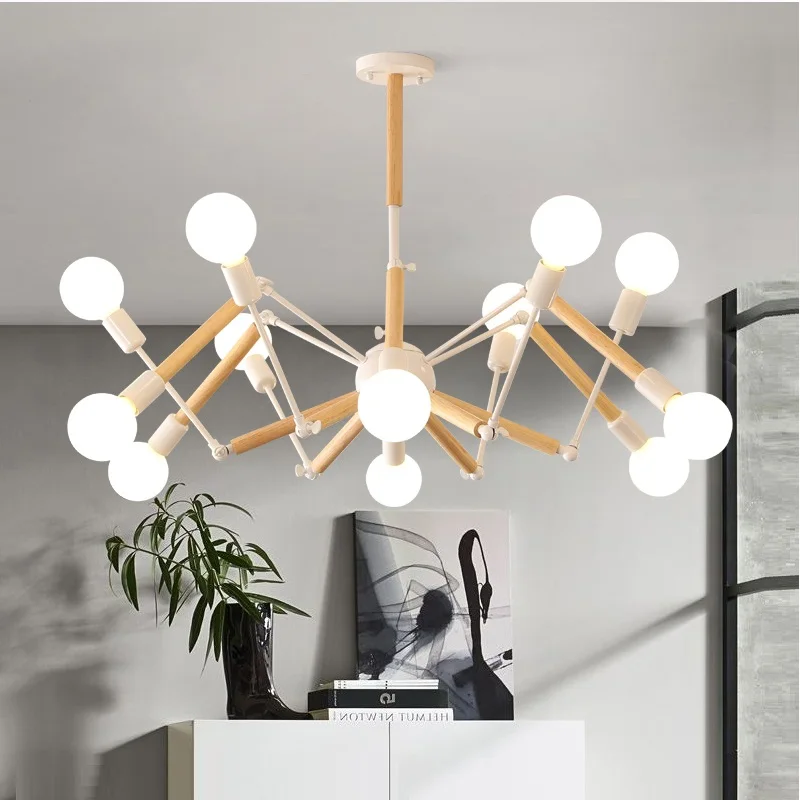 

Vintage Modern LED Chandelier Spider Lustre E27 Livingroom Lighting For Kitchen Restaurant Chandeliers Fixture Lights LED