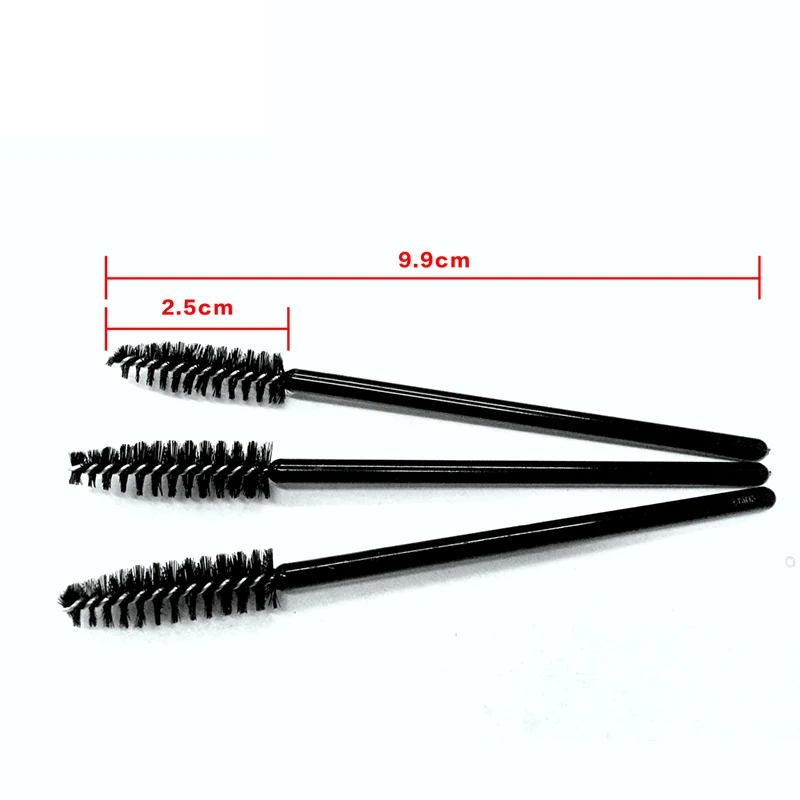 NATUHANA 100 pièces brosse à cils peigne jetable baguettes de Mascara extensions de cils pour les yeux pinceaux applicateur Spoolers outils de maquillage