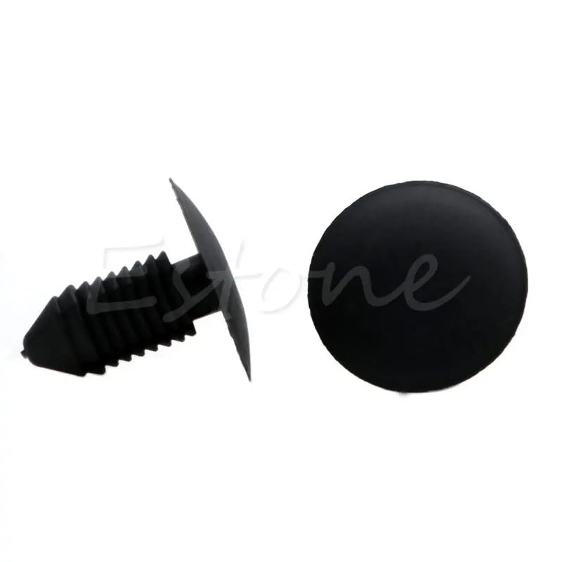 20Pcs Car Bumper Fender Plastic Rivets 10mm Hole Black Fasteners for Ford New hot