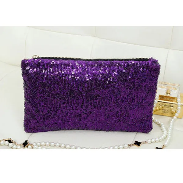 Luxury Sequins Hand Bag Taking Late Package Day Clutche Bag Sparkling Dazzling Sequins Clutch Bags Purse Handbag