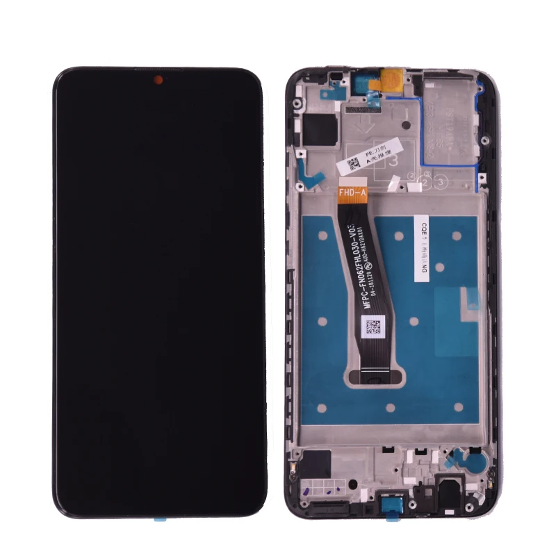 For Honor 20 Lite LCD Screen & Touch Digitiser With Frame Easy Fit - Black e