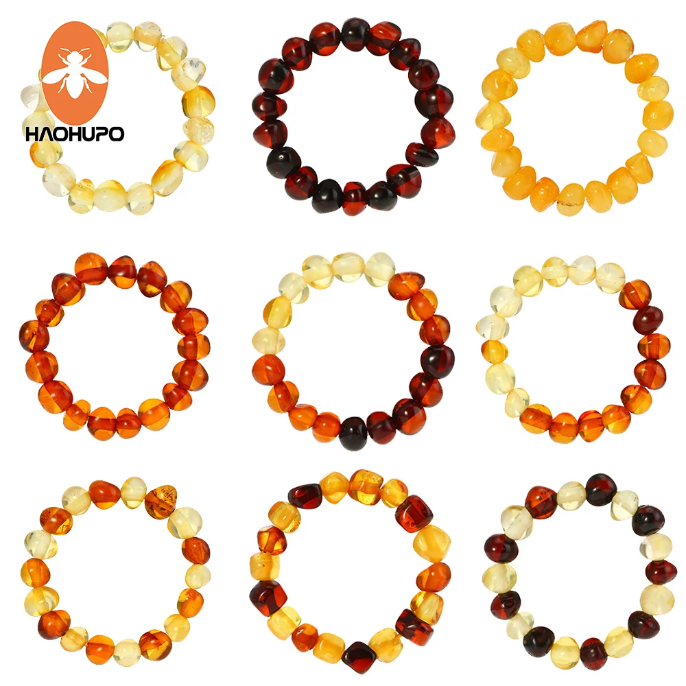 HAOHUP 100% Baltic Amber Adjustable Ring for Women  Natural Gemstone Wedding Jewelry The 2pc cheaper