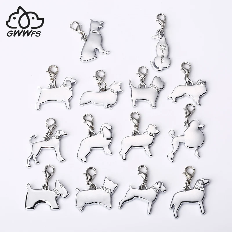 5pcs/lot DIY Fashion jewelry Corgi Dog Charms for Bag Pet Dog Pendant Handbag Charms Animal Charms for woman Making gift