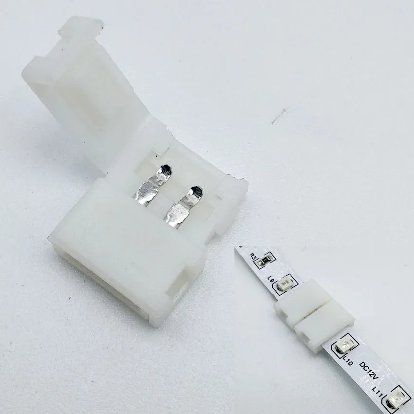 3pcs/Lot 3pin 4pin 5pin  LED Connector For Connecting Corner Right Angle 5050 RGB RGBW 3528 ws2812 LED Strip Connector Terminal