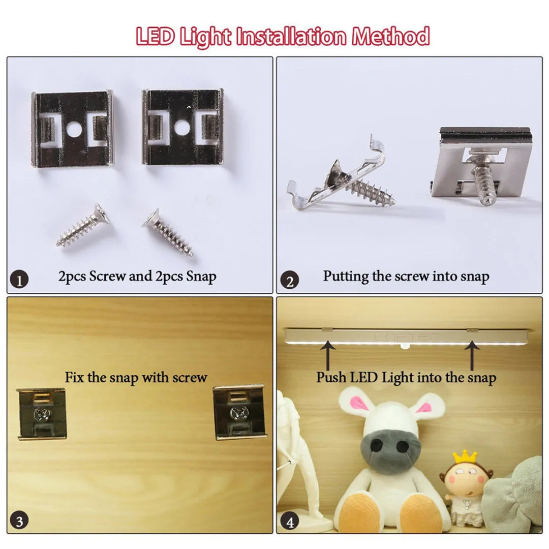 New Portable Wireless 20 LED Motion Sensor Closet Under Cabinet LED Night Light Motion Sensor Closet Light