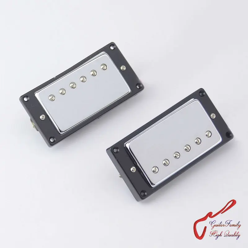 1 Set GuitarFamily Electric Guitar Alnico Humbucker Pickup For LP  Chrome Cover  ( #0413 ) MADE IN KOREA