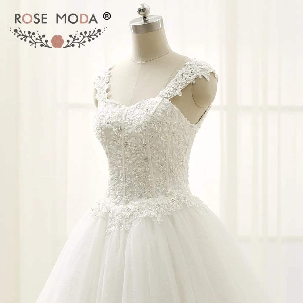 Rosa moda princesa laço vestido de casamento corset volta fotos reais