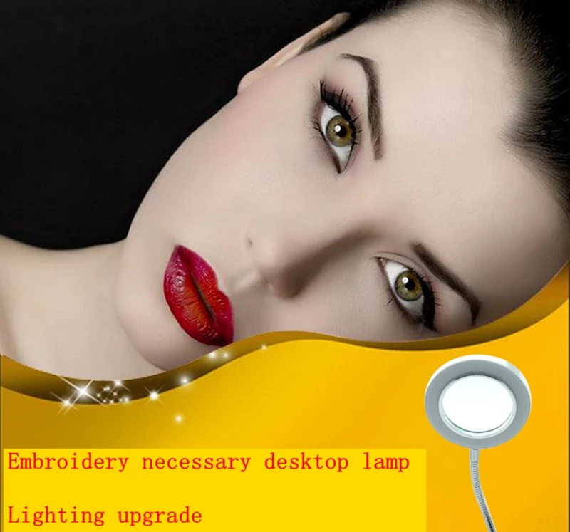 Lip Eyebrow Tattooing Makeup Equipment 7W table lamp USB plug lamp with magnifying glass