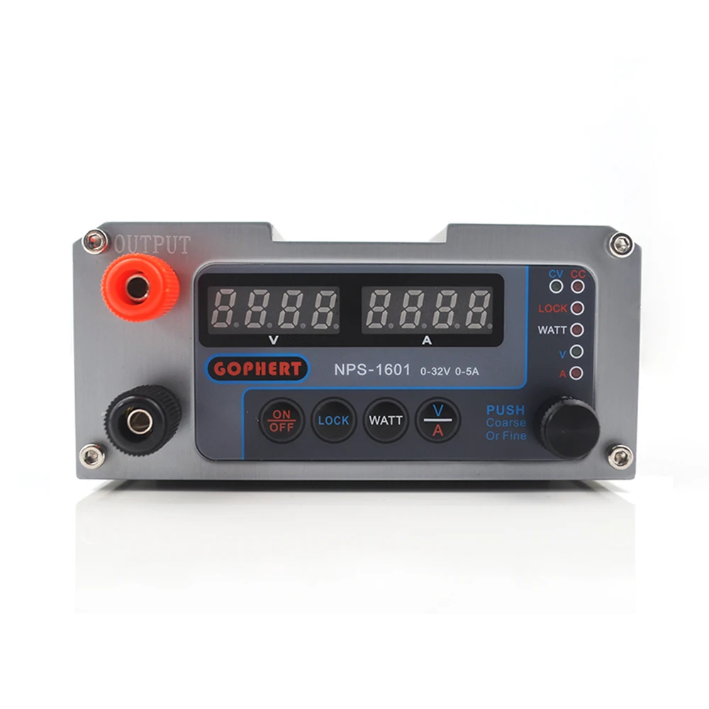 NPS-1601 Version Mini Adjustable Digital Switch DC Power Supply WATT With Lock Function 0.001A 0.01V 32V 30V 5A 3205II Upgraded