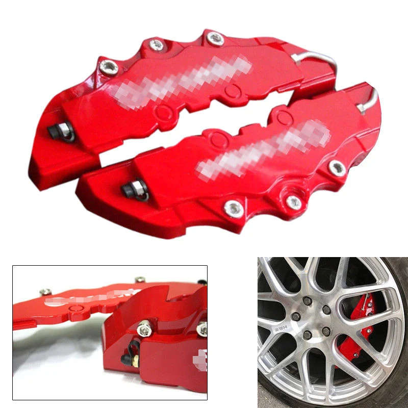 2PCS  Fit For Car Wheel Brake Caliper Cover Front Rear Dust Resist Hot Sale