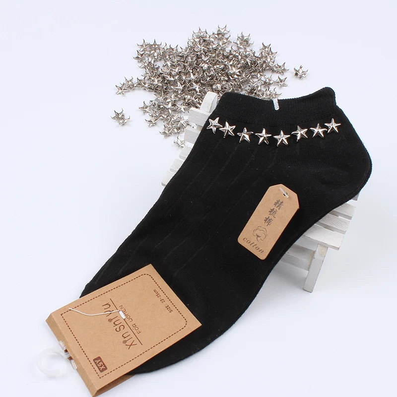 200pcs/lot 10mm Metal Star Silver Rivets Garments Accessories DIY Scrapbooking Embellishment Handmade Shoes Bags Fastener Brads