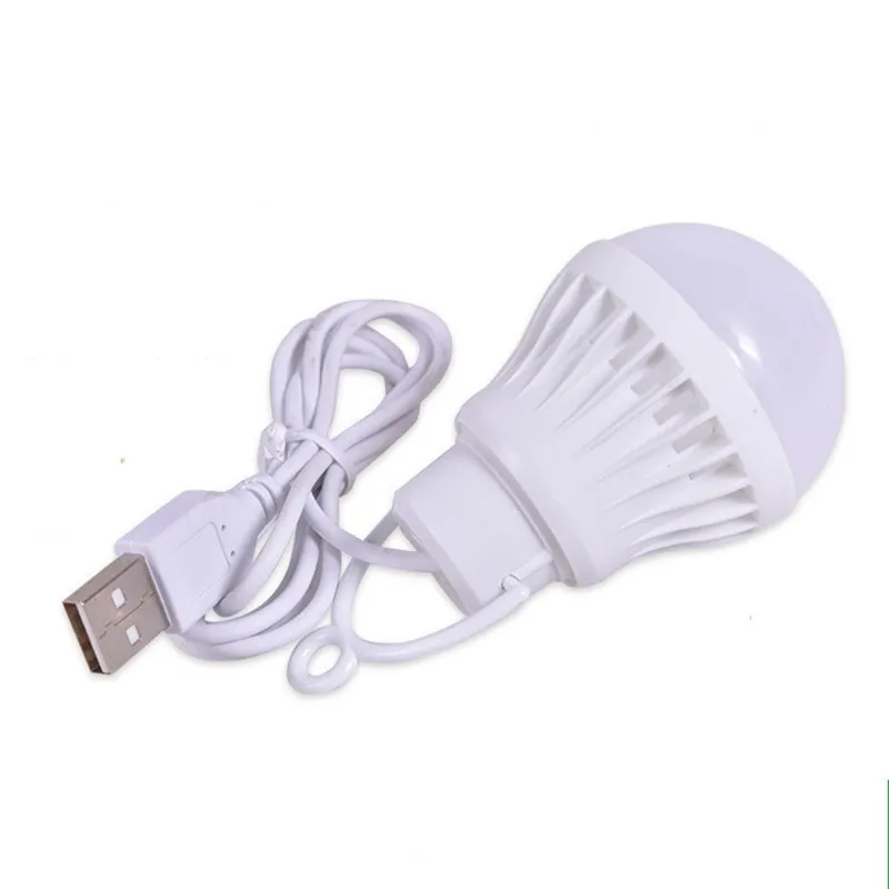 YIYANG DC5V USB Wire LED Night Lights Portable Lamp 3W 5W 7W Hiking Camping Tent Travel Bulbs Power Bank Notebook Reading Lights