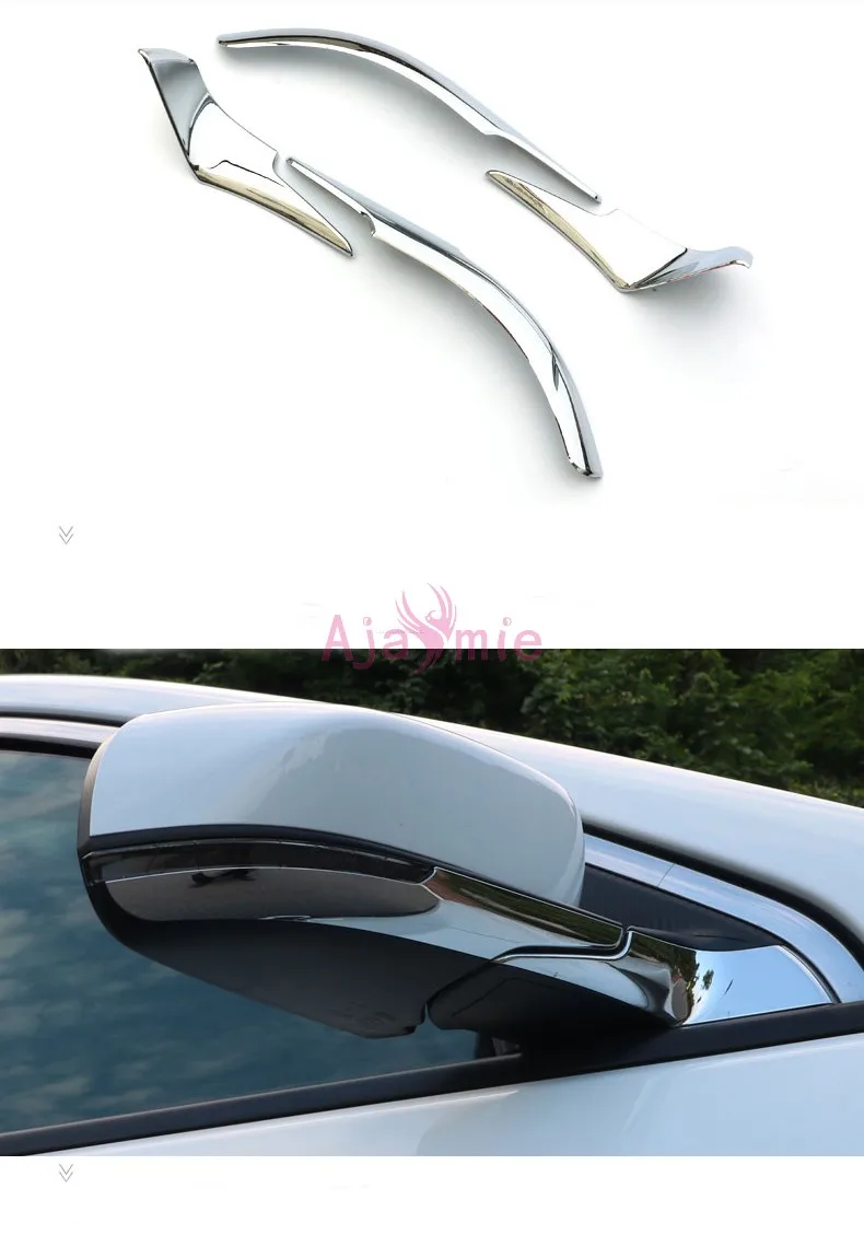 

2017 2018 хромированная Автомобильная Стайлинг дверная зеркальная планка и крышка Накладка заднего вида декоративная панель для Аксессуары для Jeep Compass