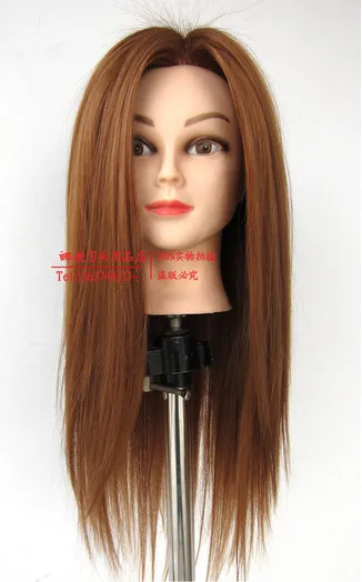 New Arrival Female Mannequin Head Training Head With Golden Hair For Hairdressing Training Practice Model Head