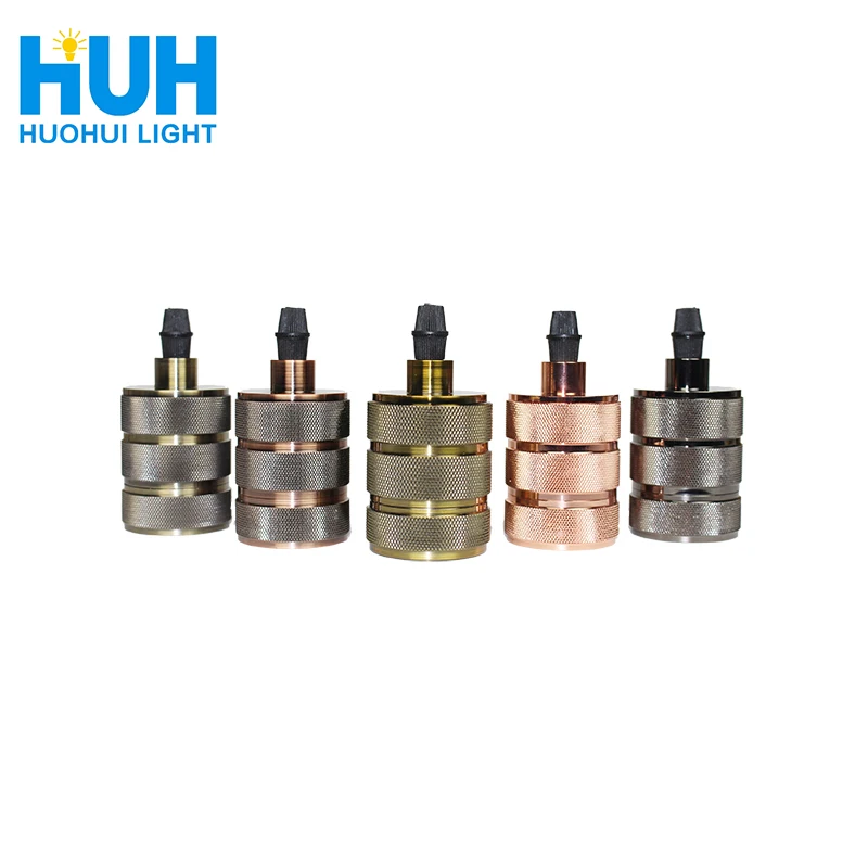 

Vintage Aluminum E27 Socket Lampholder Edison Base Lamp Holder Vintage 5 colors Socket Loft Industrial Pendant Light Style