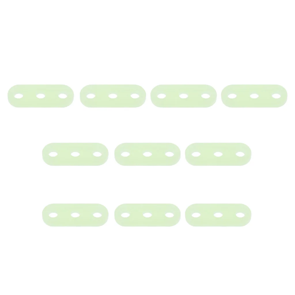 10pcs 5mm Plastic Luminous 3 Hole Camping Tent Cord Rope Adjusters Runners Tent Accessories for Awning Canopy