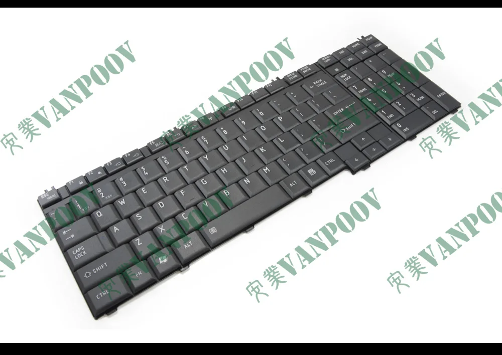 Novo teclado de notebook americano para toshiba satélite a500 p200 p205 p300 p505 l350 l355 l500 l505 l510 l515 l535 preto brilhante