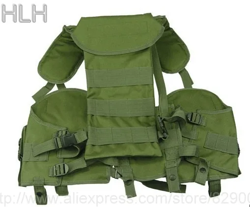 Top Quality Military Tactical Vest BDU Coat High Density Nylon Molle Combat Assault Plate US Navy Seals Water Bag Tactical Vest