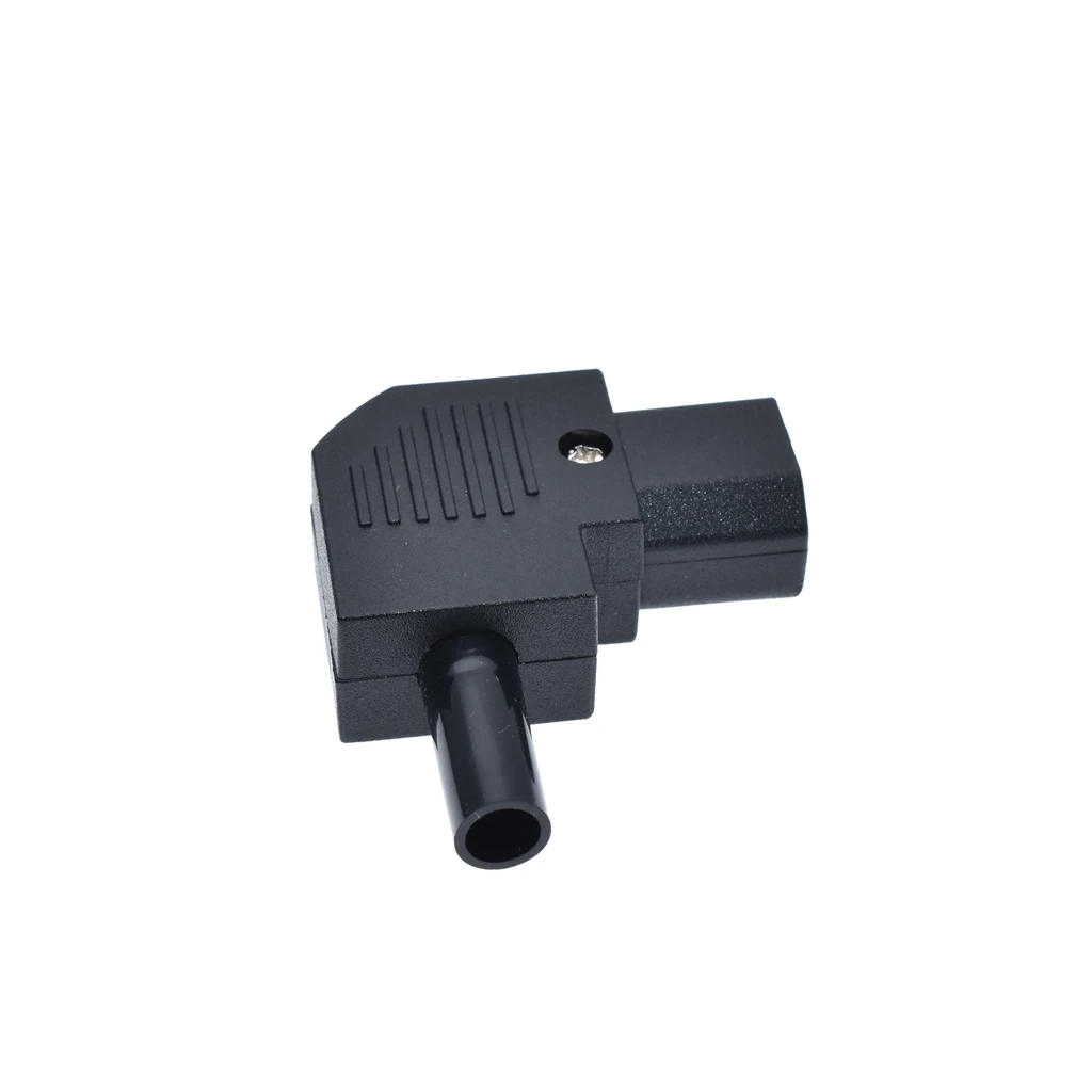 IEC C13 Right Angled Power Cord Plug Connector ,IEC 320 C13 90 Degree Female Plug Rewirable Power Connector 3pin Socket 10A