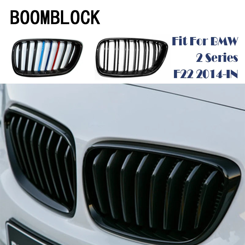 1set Auto Car Front Bumper Racing Grills Grilles For BMW 2 Series F22 F23 F87 M2 220i 228i M235i M240i M Performance Accessories