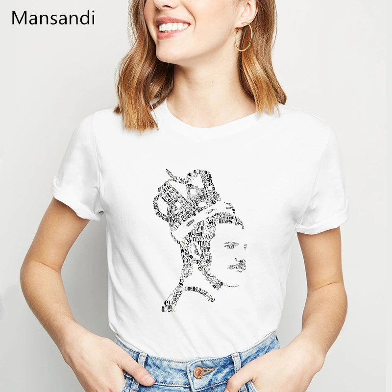 

Freddie Mercury Sketch Printed T Shirt Women Clothes 2024 Funny The Queen Band Tshirt Femme Summer Tops Female T-Shirt