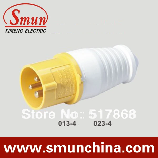 industrial  socket 32A 110-130v 2P+E 3pin with CE ROHS 1 year warranty IP44 degree PA66 material