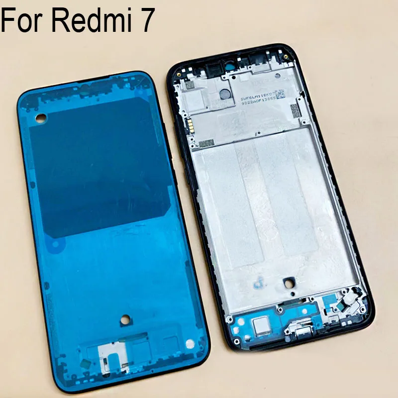 

Original LCD Holder Screen Front Frame For Xiaomi Redmi 7 Housing Case Middle Frame No Power Volume Buttons Redmi7 Repair Parts