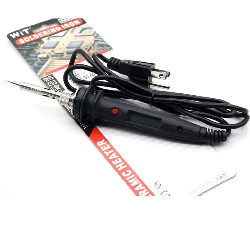 Japan WiT W802 Digital Display Adjustable Temperature Internal Heat Electric Soldering Iron Output 60W 80W 100W Input 110V 220V