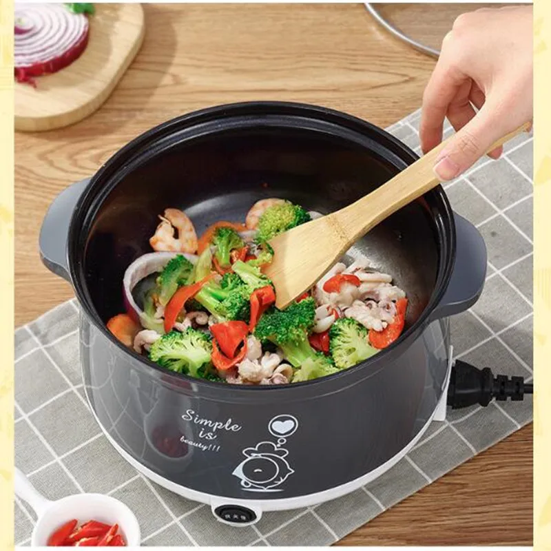 220V Điện Gia Đình Mini Đa Điện Nồi Lẩu Chống Dính Nấu Nồi Để Nấu Chiên Hấp EU/âu/Anh/Mỹ Chất Lượng Cao