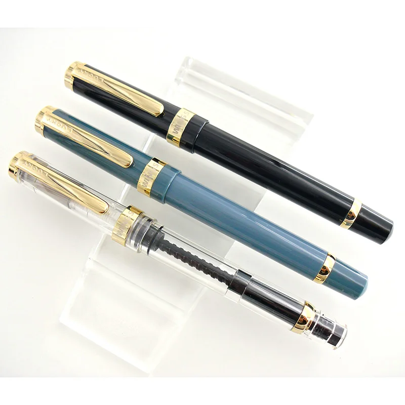 Yong Sheng 698 14K gold nib demonstration transparent piston