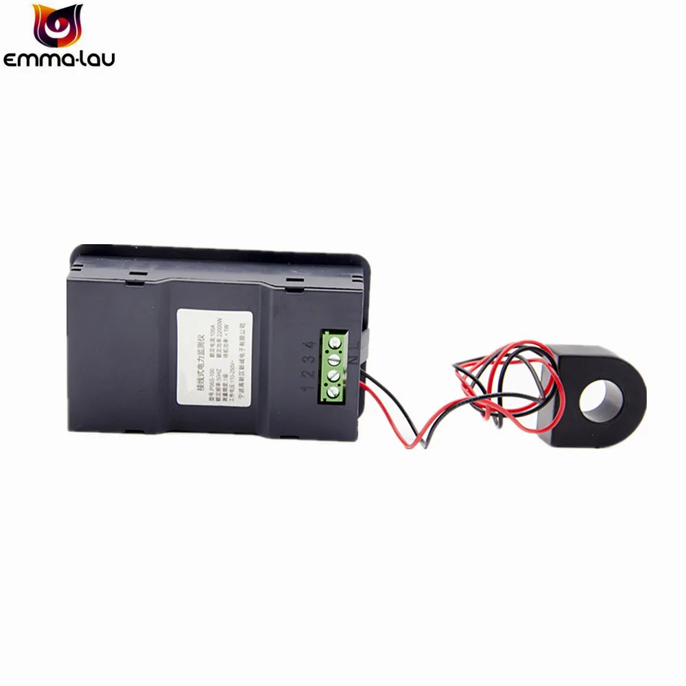 22KW AC110-250V 100A الرقمية الجهد متر الطاقة متر LCD الطاقة الفولتميتر مقياس التيار الكهربائي الحالي أمبير واط اختبار كاشف مؤشر