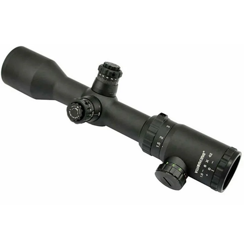 Visionking 1.5-6x42 Trajectory Lock Riflescopes FMC 30mm Tube Illuminated Night Vision Long Range Sniper Tactical Hunting Sight