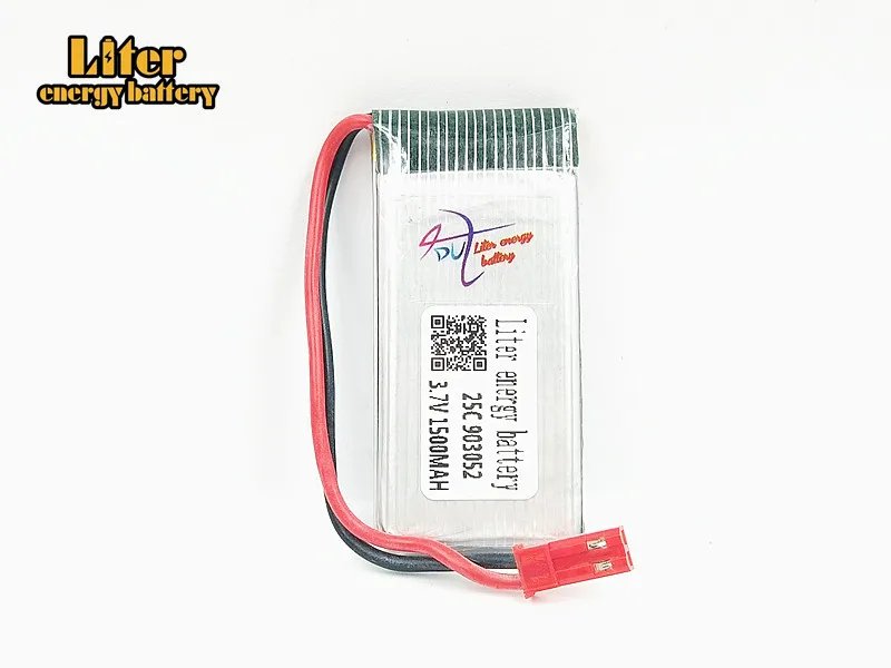 10pcs /lot 3.7V 1500mAH Central Church 887 remote control aircraft 903052 25c lithium battery Lipo battery GSP beauty Linda T05