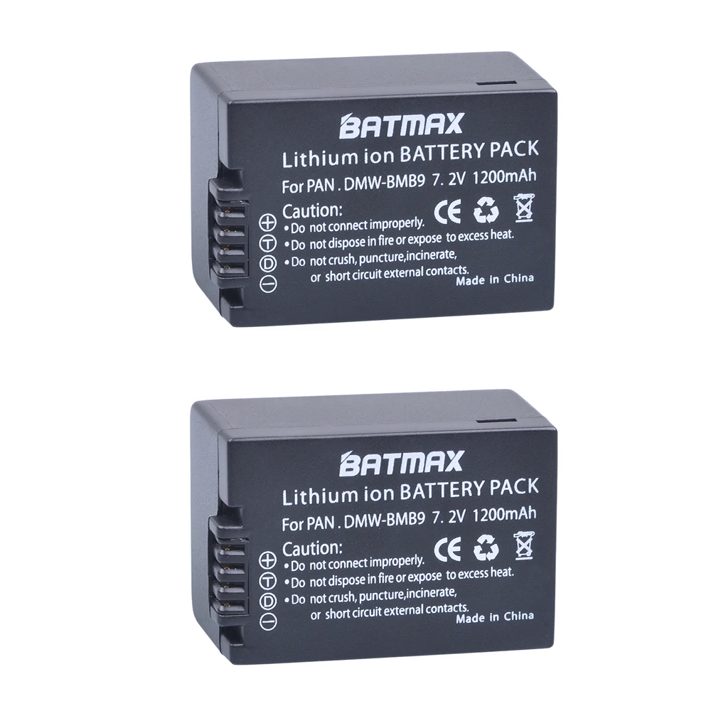 2pcs DMW-BMB9 DMW-BMB9E DMW BMB9 Battery +LCD Dual Charger for Panasonic Lumix DMC FZ40K FZ45K FZ47K FZ48K FZ60 FZ70 FZ100 FZ150