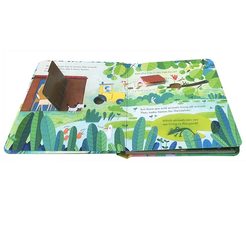 Peep Inside Animal Homes English Educational 3d Flap Picture Books Baby Early Childhood Gift For Children Reading