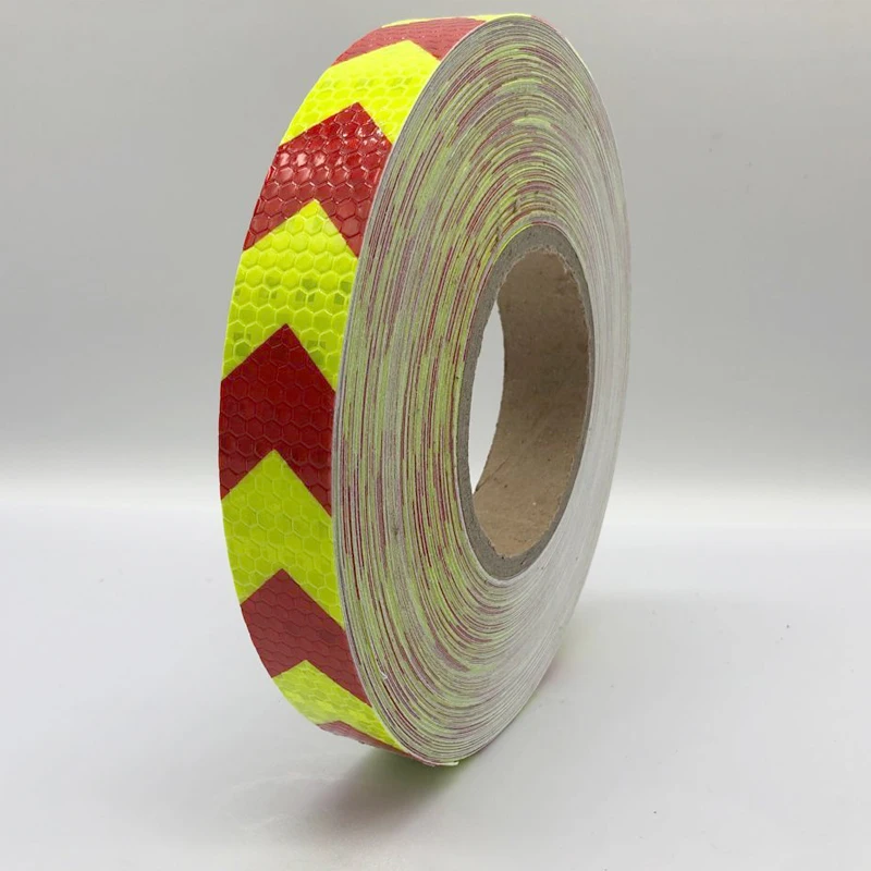 25mmx50m/Roll Reflective Tape Stickers Car-Styling Self Adhesive Warning Tape