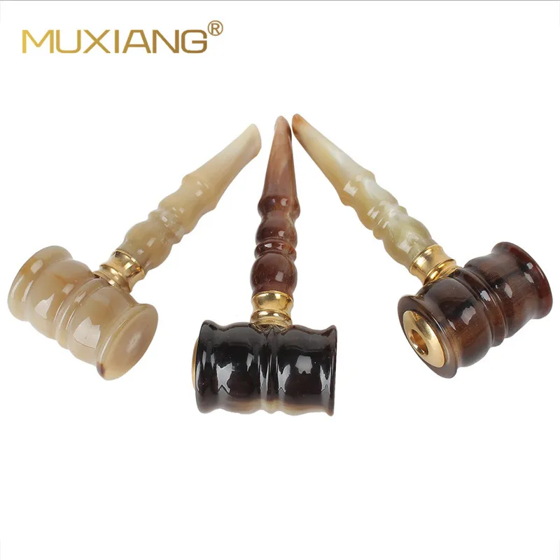 1Pcs New Women Men Smoking Pipes Cigarette Holder Pipe Imitation Horns Pipes For Cigarette Smoke bb0001