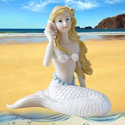 Sexy beauty Mermaid Animals Home decor Kawaii fairy garden miniatures resin Figurines Miniatures crafts fish tank Accessories