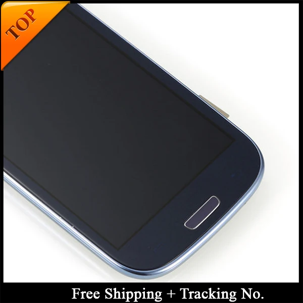 100% tested Super AMOLED  For Samsung S3 I9300 LCD Display For S3 NEO I9301 LCD Screen Touch Digitizer Assembly with frame