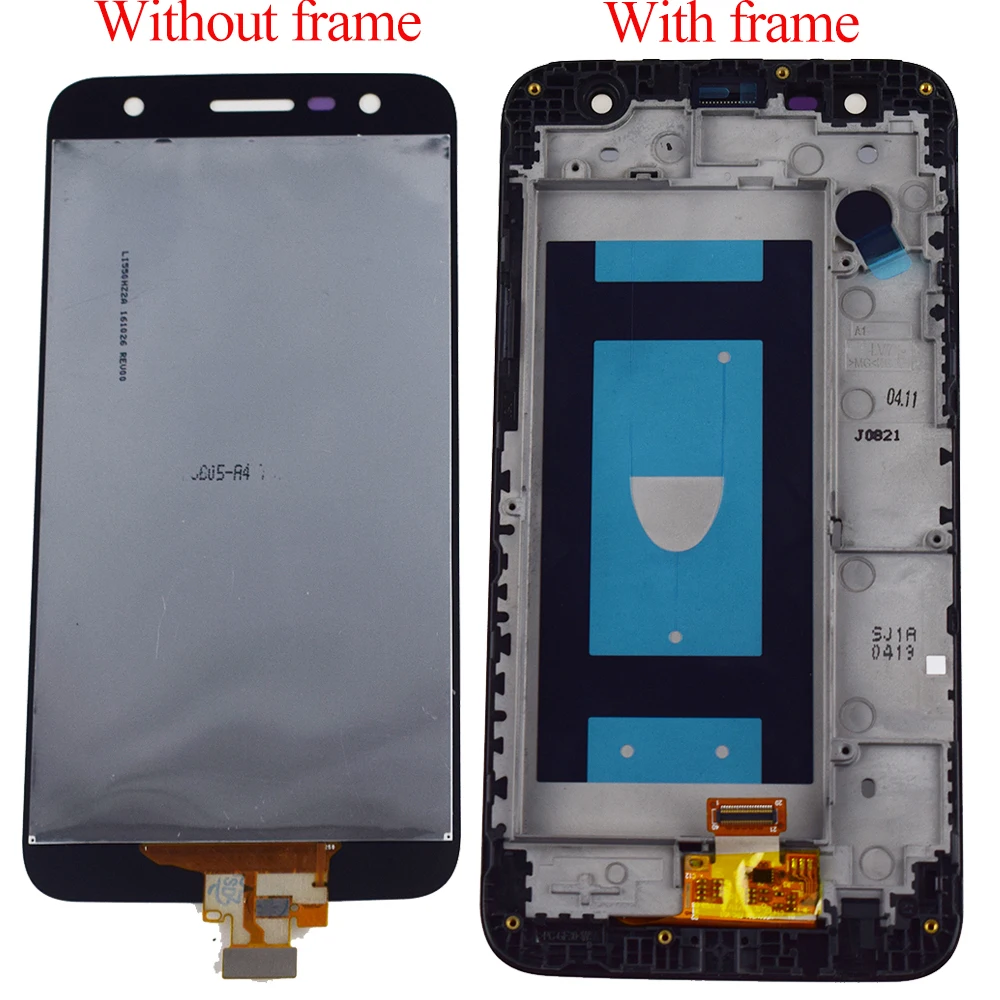 For LG X power 2 M320 LCD Display Monitor Screen Panel Module + Touch Screen Digitizer Sensor Glass Assembly Frame