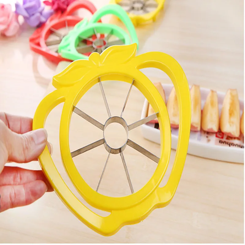 Kitchen Apple Slicer Cutter Pear Fruit Divider Tool Comfort Handle for Kitchen Apple Peeler