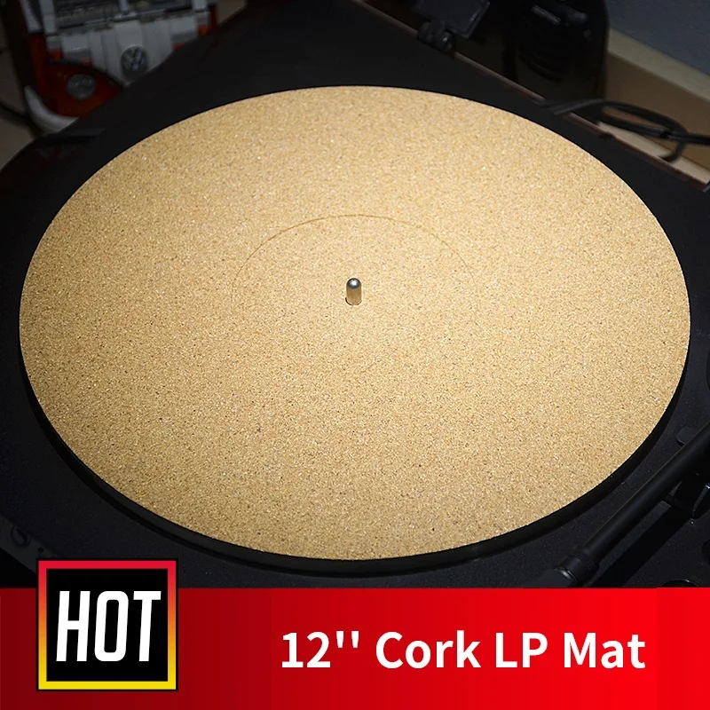 Cork LP Slip Mat  Turntable Platter Mat for 12 inch LP Vinyl Record