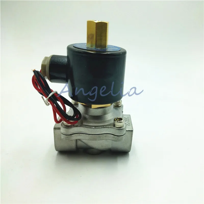

1 "DN25 BSP AC220V AC110V AC24V Нержавеющая сталь 304 Нормально открытый электрический электромагнитный клапан Н/О