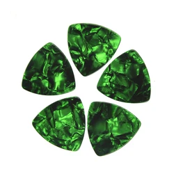 Lots of 50pcs Green Pearl 0.71mm Big Rounded Triangle Celluloid Guitar Picks