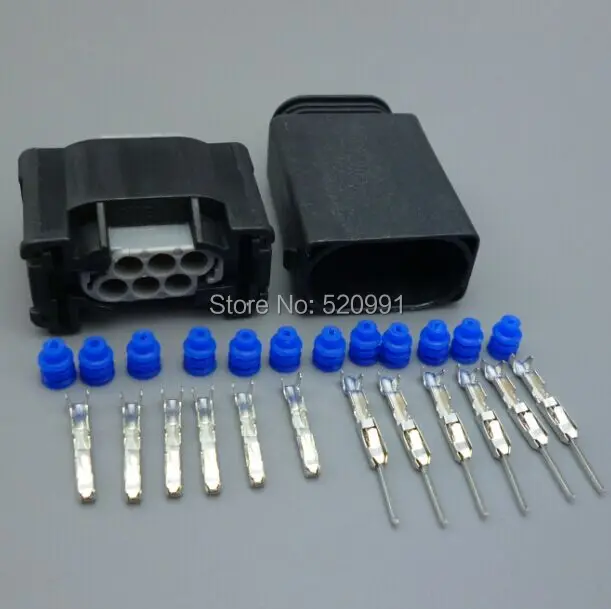 Shhworldsea 0.6 ملم 6 دبوس 1- 967616 -1 7M0 973 119 أنثى ذكر دواسة الوقود التوصيل ل بنز BMW خنق صمام الاستشعار موصل #3