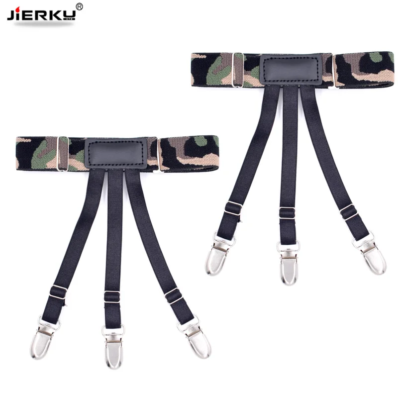 Jierku Kemeja Garter Baju Pria Tetap Kaki Pemegang Suspender Kemeja Kawat Gigi Labu Gesper Kemeja Garter 1 Pasang GW08231