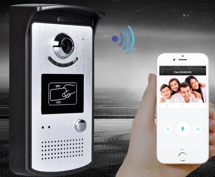 2017 New Wifi camera video door phone doorbell Wireless Intercom Support 3G 4G IOS Android for iPad Smart Phone Tablet Control